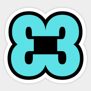 Mirrored Puzzle Design (3) Sticker